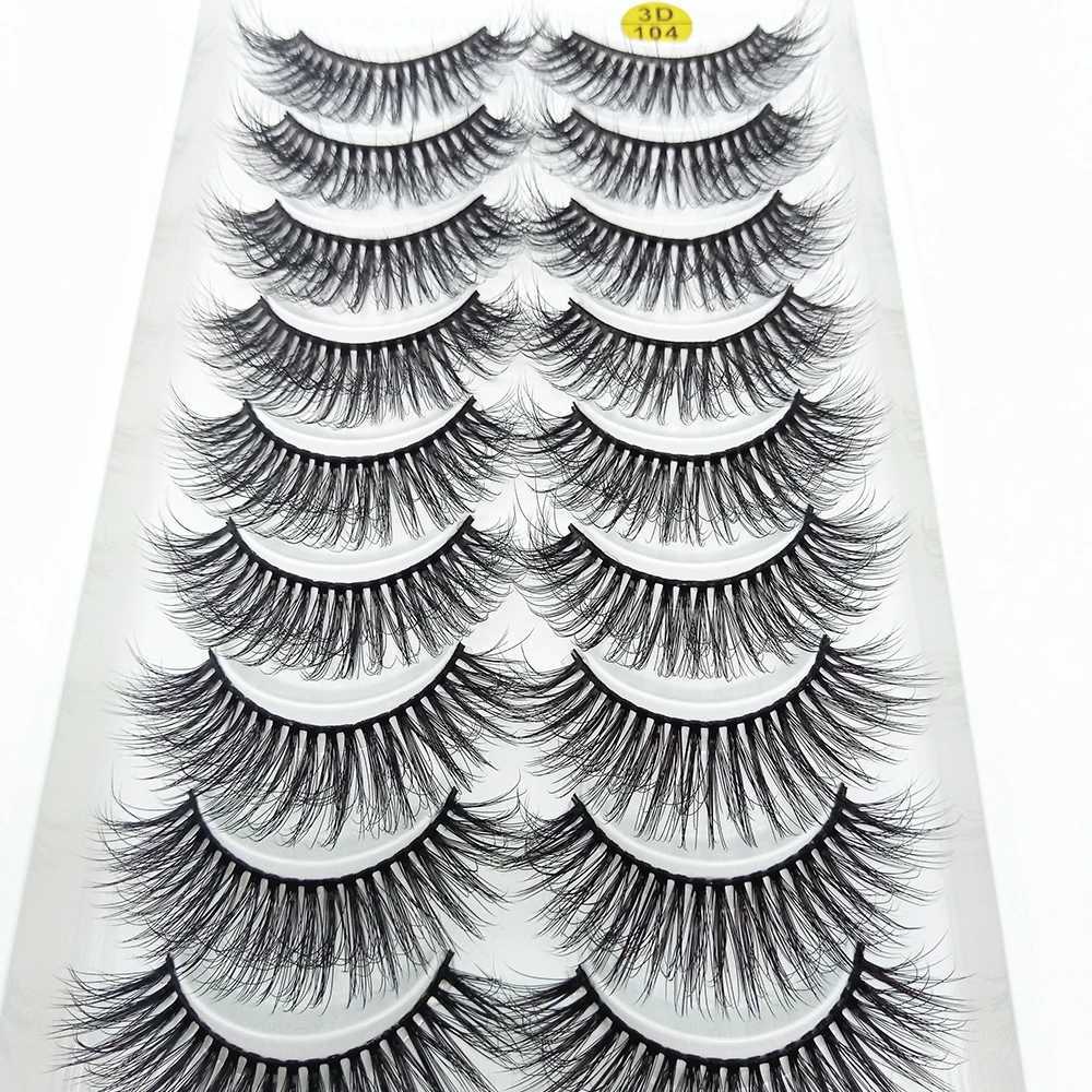 5/20 Pairs 3D Mink Lashes Natural False Eyelashes Dramatic Thick Fake Eyelash Extensions Faux Cils Wholesale Makeup Tools Z250730