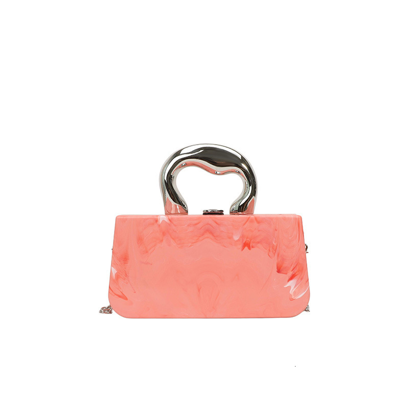 Acrylic Personalized Handheld Box for Women 2025 New Fashion Ice Crack Pattern Single Shoulder Crossbody Evening Bag ddmymoon