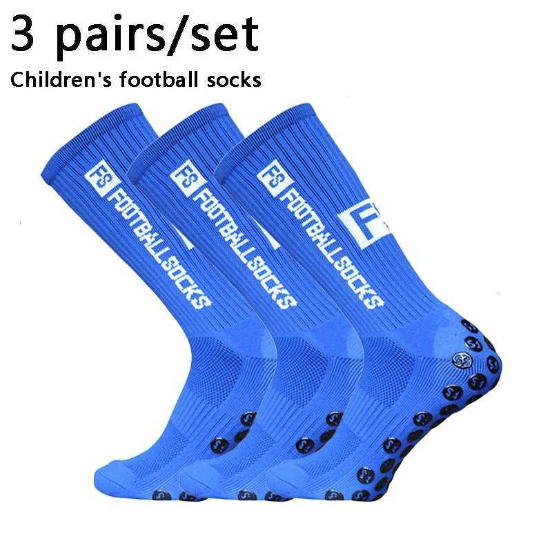 3 Pairs 34-39 New Children and Youth Sports Breathable Soccer Socks Square Silicone Non-Slip Grip Football Socks Futbol Z250731
