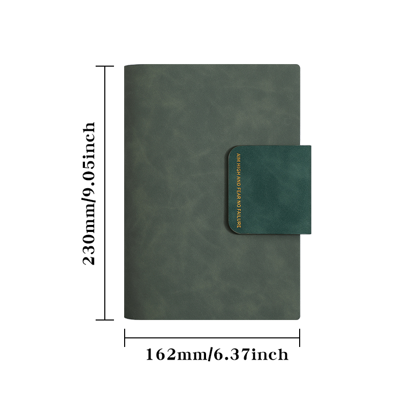 A5 B5 Magnetic Closure Retro Color Lined Planner Notebook Softcover Business Notepad with Magnetic Buckle