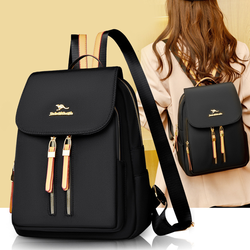 2025 Summer New Women's Backpack Oxford Cloth Backpack Women's New Fashion Travel Simple Backpack Large Capacity Leisure Backpack New Design
