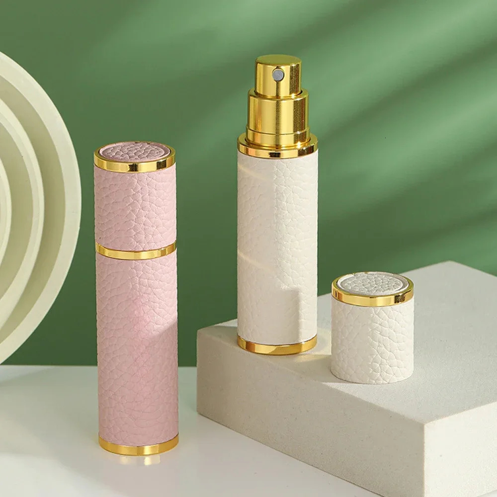 5ml-10ml PU Leather Bottom Filling Refillable Perfume Atomizer for Travel Spray Bottle Fine Mist Gift Fragrance Cosmetic 250726