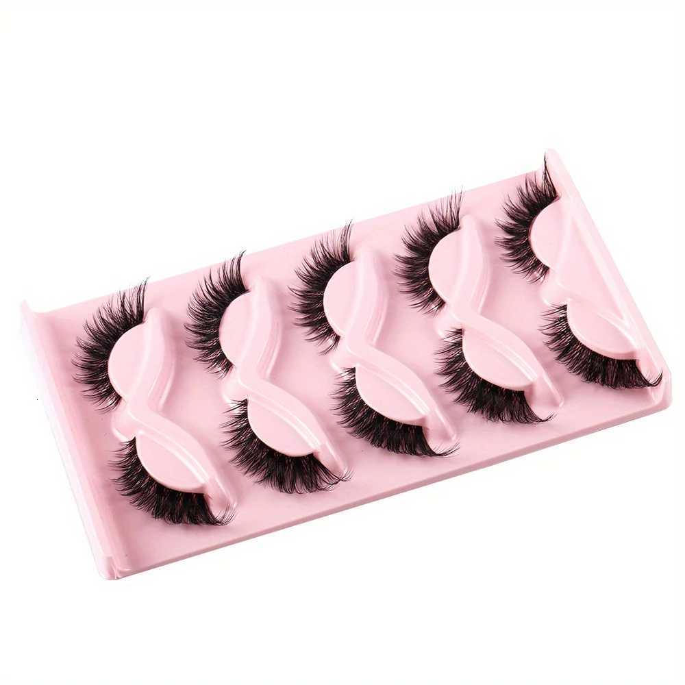 3 Boxes (15 Pairs) Cat Eye Lashes Fake Eyelashes Natural Long Manga Lashes Winged End Eye Elongated Eyelashes Fake Lashes Makeup Z250730