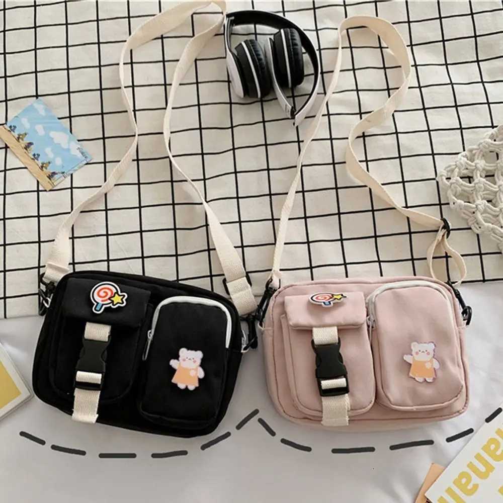 Fashion Women Canvas Crossbody Bags Female Cute Small Shoulder Messenger Bag Students Flap Handbags G250729