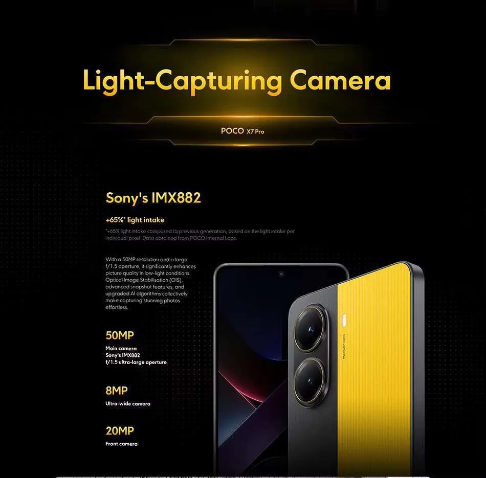 phone POCO X7 Pro 5g Smartphone16+512GB Edition Dimensity 8400- Ultra 6.7 1.5K AMOLED 120Hz 6000mAh 90W Charging 50MP Camera US warehouse