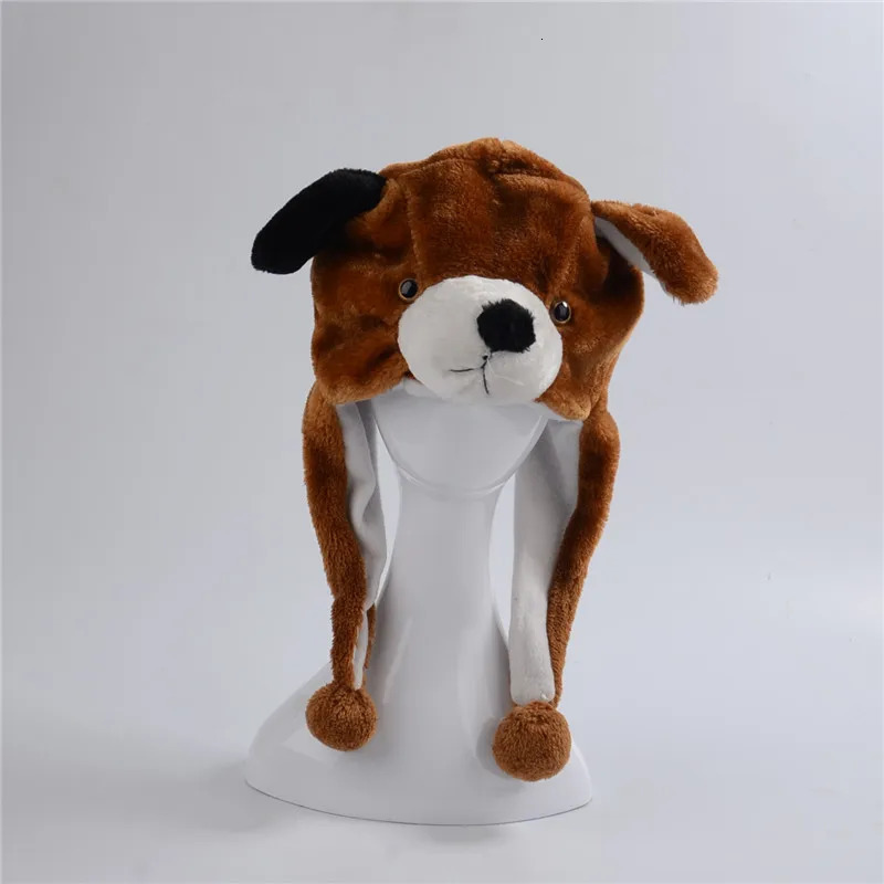 Bear Pig Cattle Sheep Dog Plush Hat Cartoon Animal Caps 250724