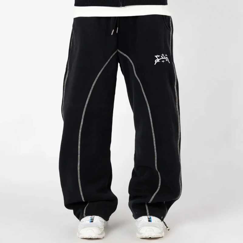 Fashionable Street Striped Cardigan Hooded Sweatshirt Loose And Versatile Winter Hoodie Pullover Pants Two-piece Set Y2k Design XJ250731