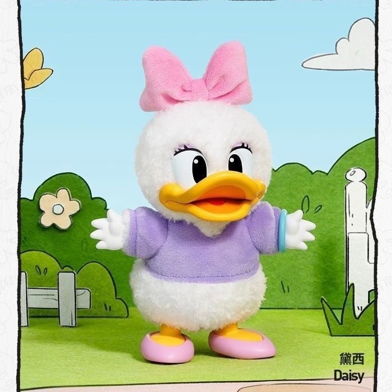 Disney Genuine Pop Mart Mickey Family Cute Together Keychain Series Blind Box Vinyl Doll Anime Figure Decoration customized Kid Gift Y250609