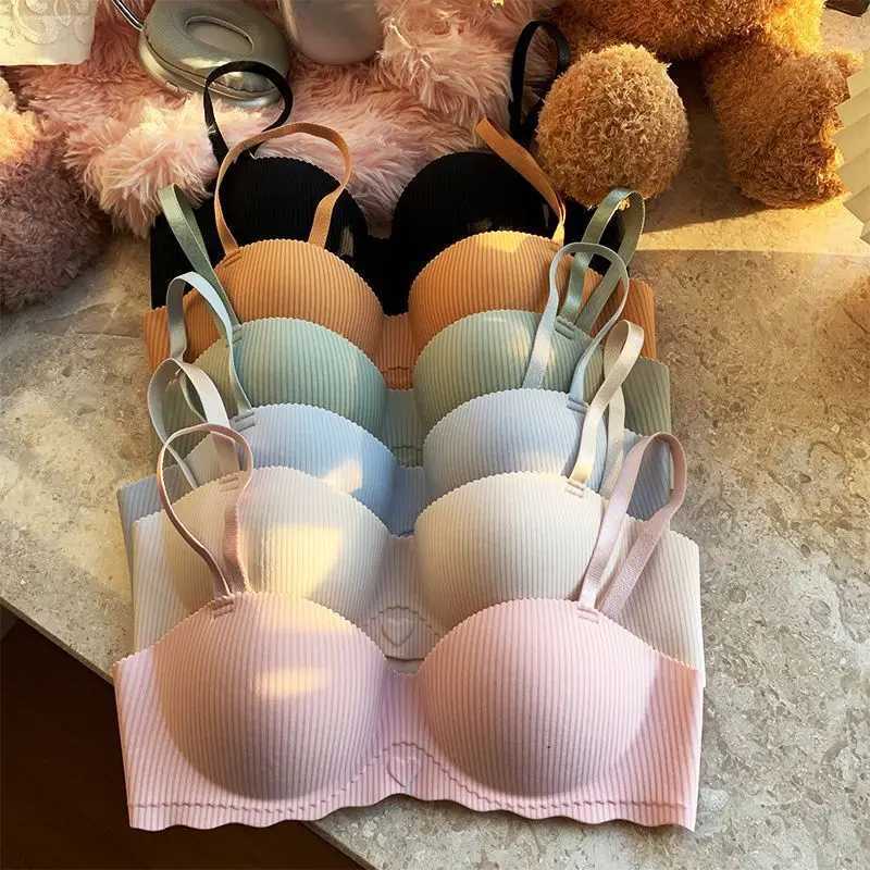 Women Seamless Bra Sexy Wireless Underwear No Steel Ring Push Up Breathable Bralette 3/4 Cup Womens Gathered Bra Lingerie Z250730