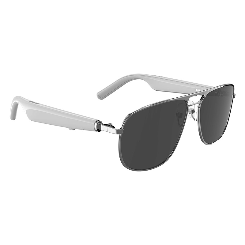 Smart Audio Sunglasses with Bluetooth for Men Women Outdoor Sport Listen to Music Make Calls Wireless Speaker Eyeglasses Voice Assistant Waterproof Su