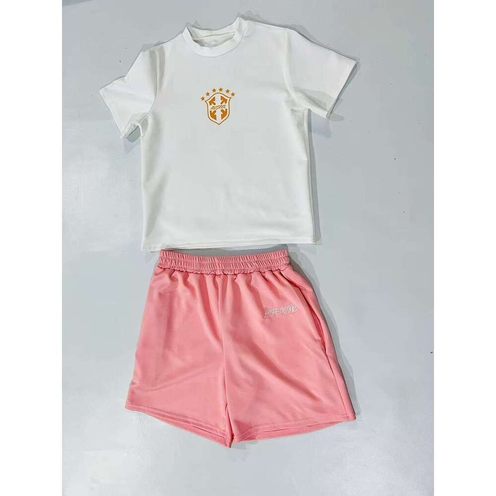 Men's casual loose multi-color beachwear short-sleeve two-piece set