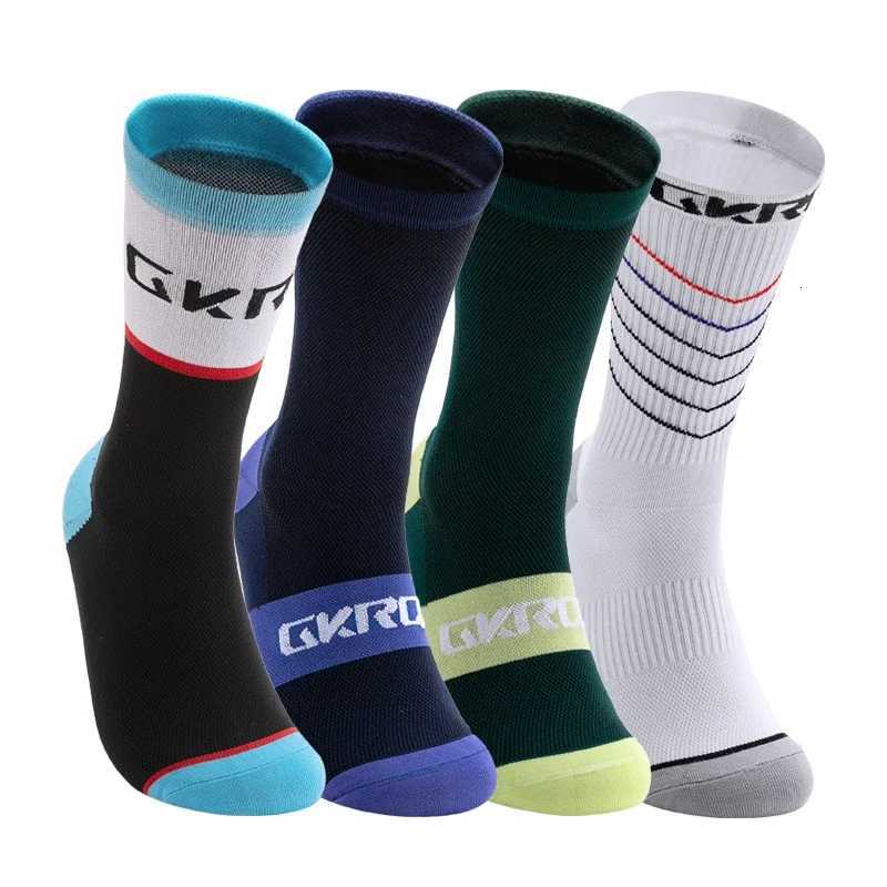 4pairs 2023 New Cycling Socks Bike Nurse Compression Road Bike Running Mtb Knee-high White Sports Funny Brand Black Z250731