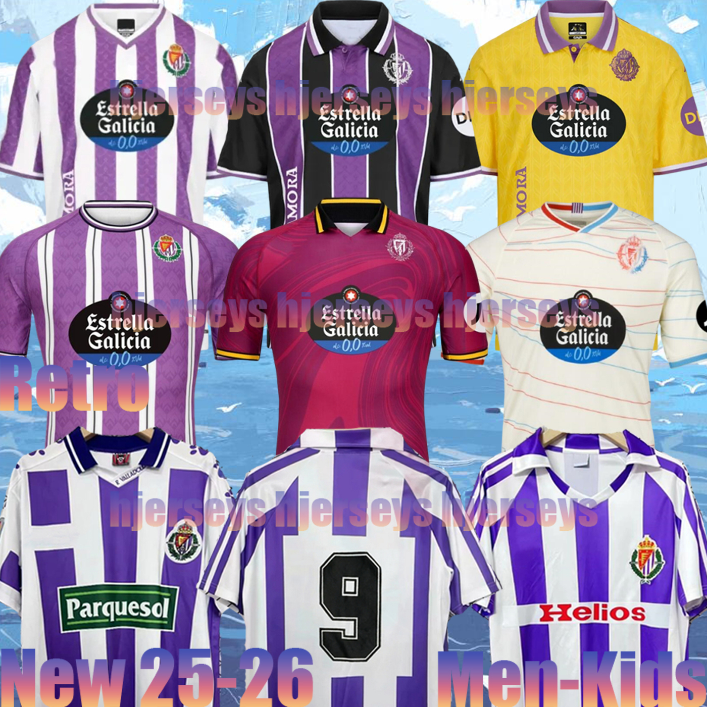 2025 2026 Real Valladolid soccer jersey AWAY 25 26 84 95 96 SALAZAR CAMISETA AMALLAH MONCHU KOMBAT SERGIO LEON G.PLATA I.SANCHEZ MARCOS ANDRE football shirt Men Kids kit
