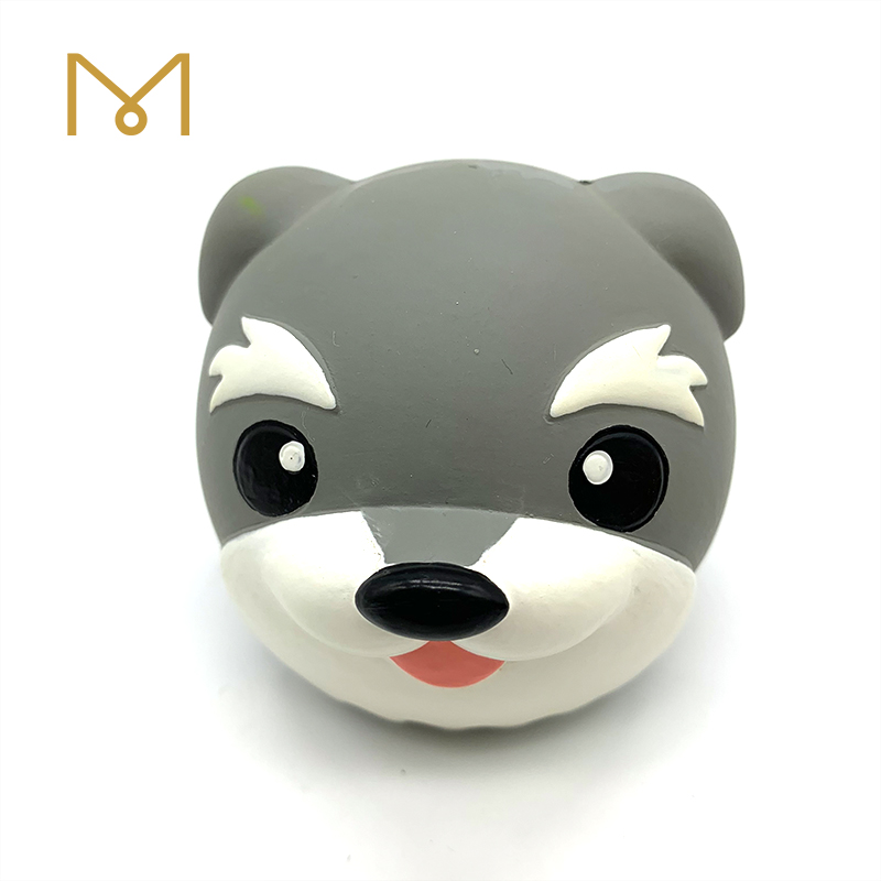 Latex Animal Ball Pet Toy Natural Rubber Bouncy Squeaky Dog Puppy Toy 5pcs/Pack