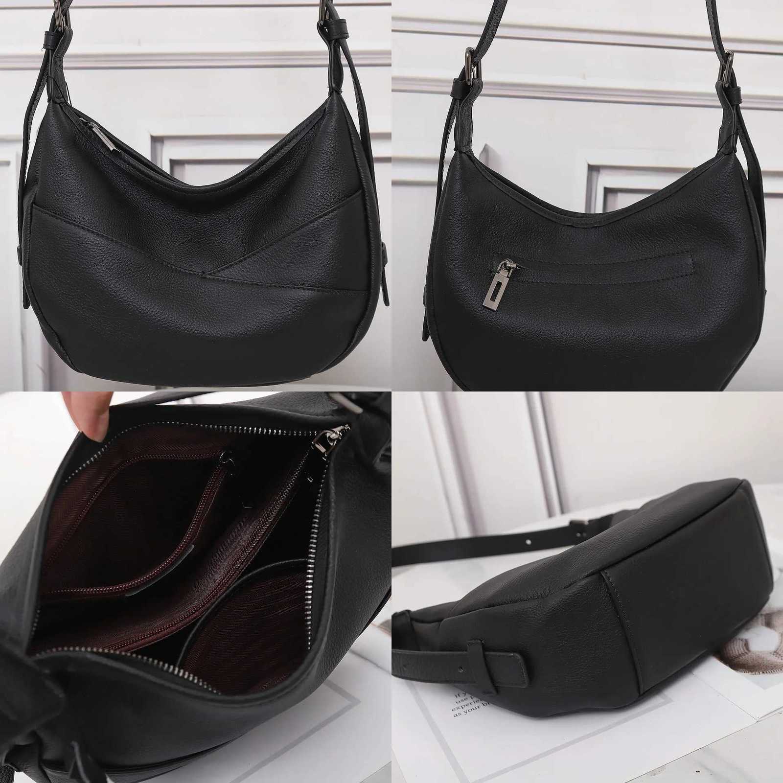 2025 Top-Grain Leather Crossbody Bag for Women Spacious Convertible Shoulder Purse Commuter Organizer Fits Laptop Y250730