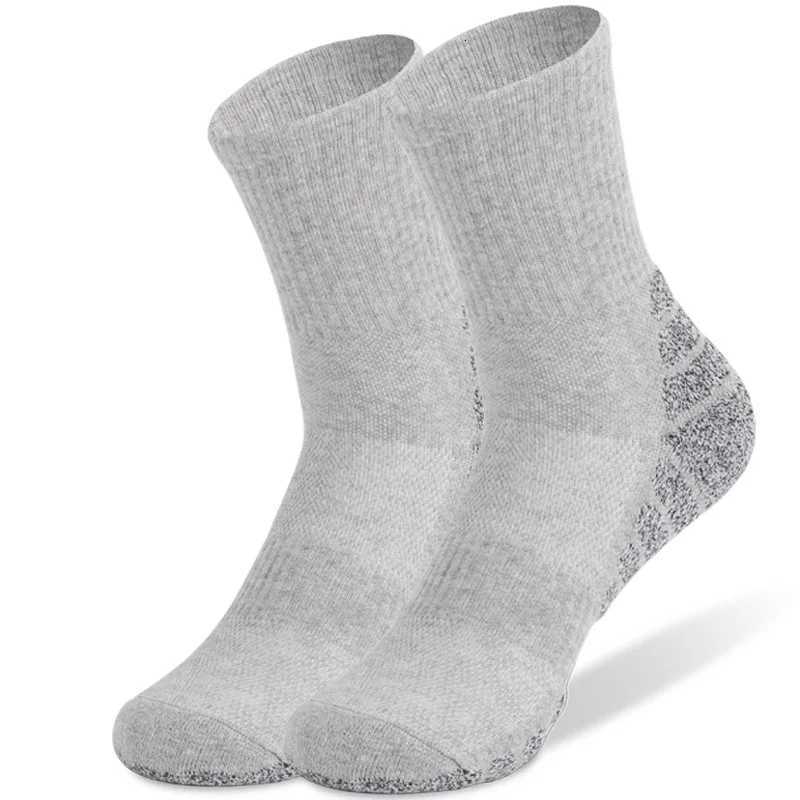 1Pair Cotton Mens Socks High Quality Thick Towel Bottom Black White Gray Womens Crew Socks Anti-Odor Breathable Sports Socks Z250731