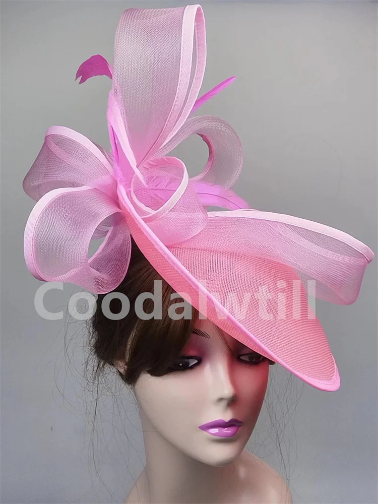 Wedding Church Derby Fascinator Hat Wedding Fashion Headpiece Ladies Royal Ascot Chapeau Cap Wedding Pillbox Fascinators 250729