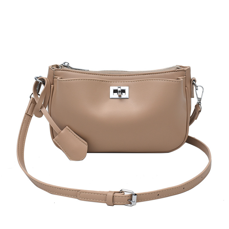 2025 New Niche Lazy Style Underarm High-end Soft Leather Women's Commuter Single Shoulder Crossbody Baguette Bag ddmymoon