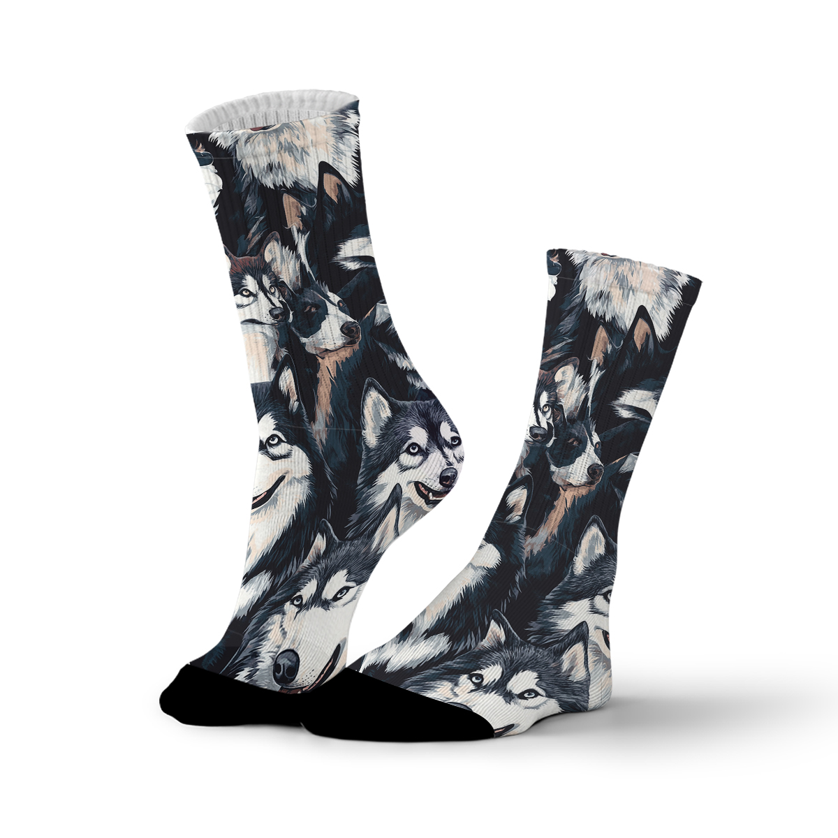 Alaskan Malamute Print Unisex Tube Designer Socks C133