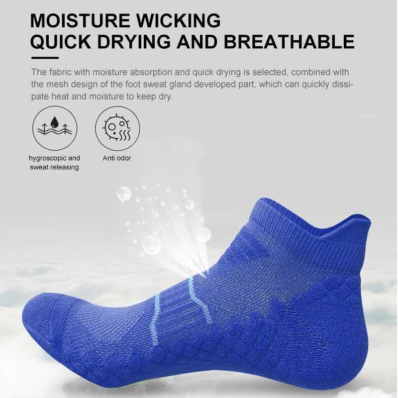 X-TIGER Men Ankle Socks Mesh Ventilating Comfort Fit Performance Breathable Casual Athletic Cycling Socks Z250731