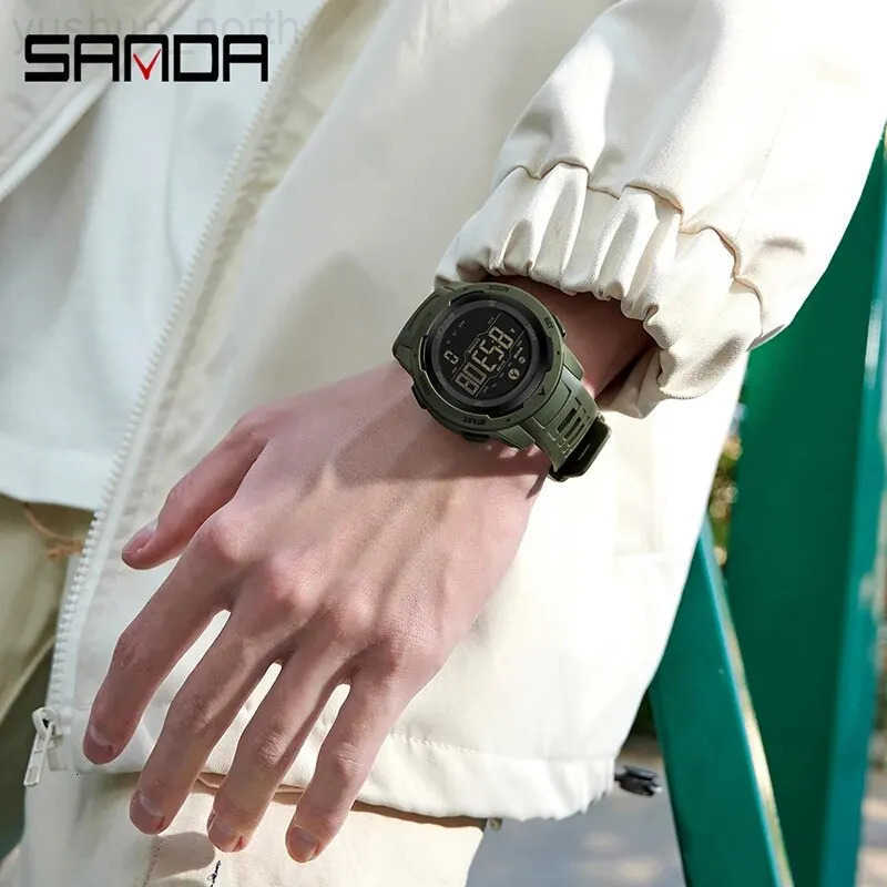 3 Brand Men Watches Sports Pedometter Calories 50m Waterproof LED Digital Watch Military Wristwatch Relogio Masculino 2145 M250731
