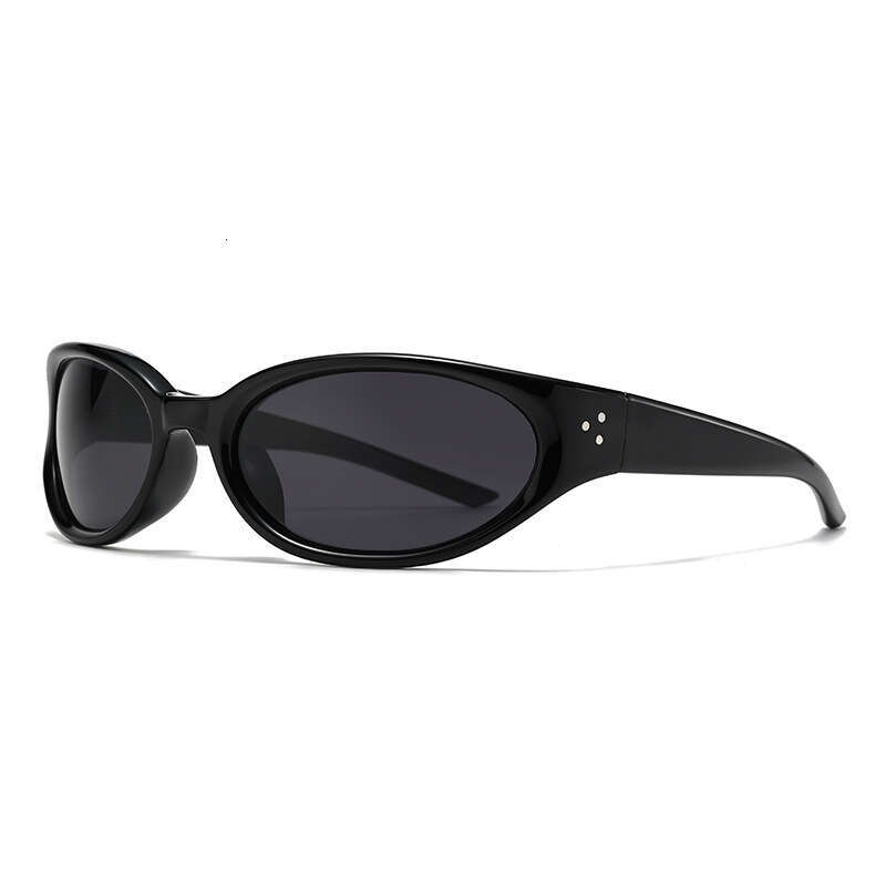 DHcollections 2025 Futuristic Cat-Eye Sunglasses UV400, Slim-Fit, Unisex for Driving, Cycling, Fashion | Black, White, Silver, Purple, Green