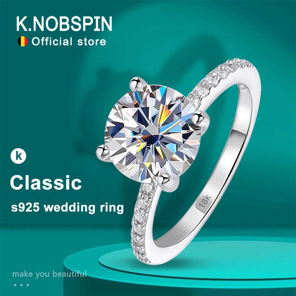 18K White Gold Plated s925 Sterling Silver Round Moissanite Ring 1-3ct with GRA Diamond Wedding Rings for Women y250730