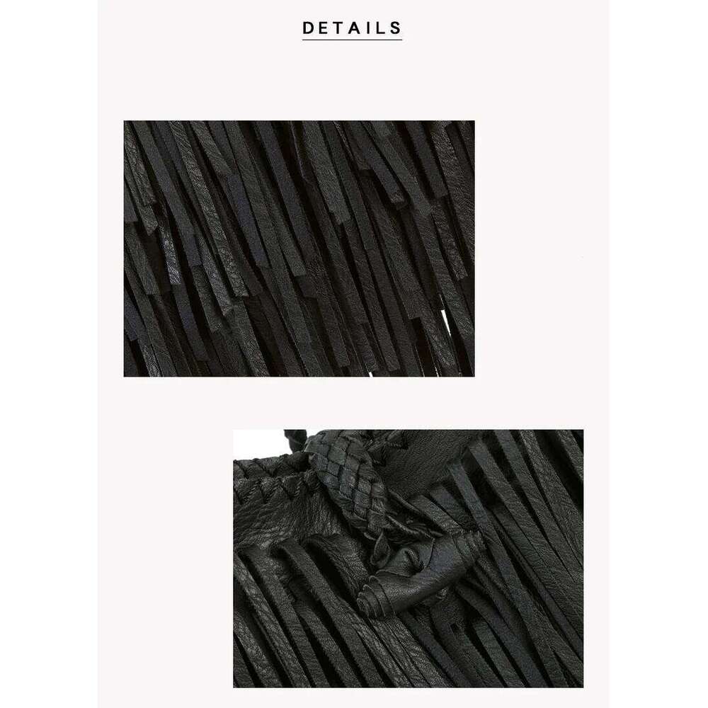 Long Tassel Design Women Crossbody Bags Soft PU Leather Female Shoulder Weave Messenger Sling Bag Small Bolsa Feminina