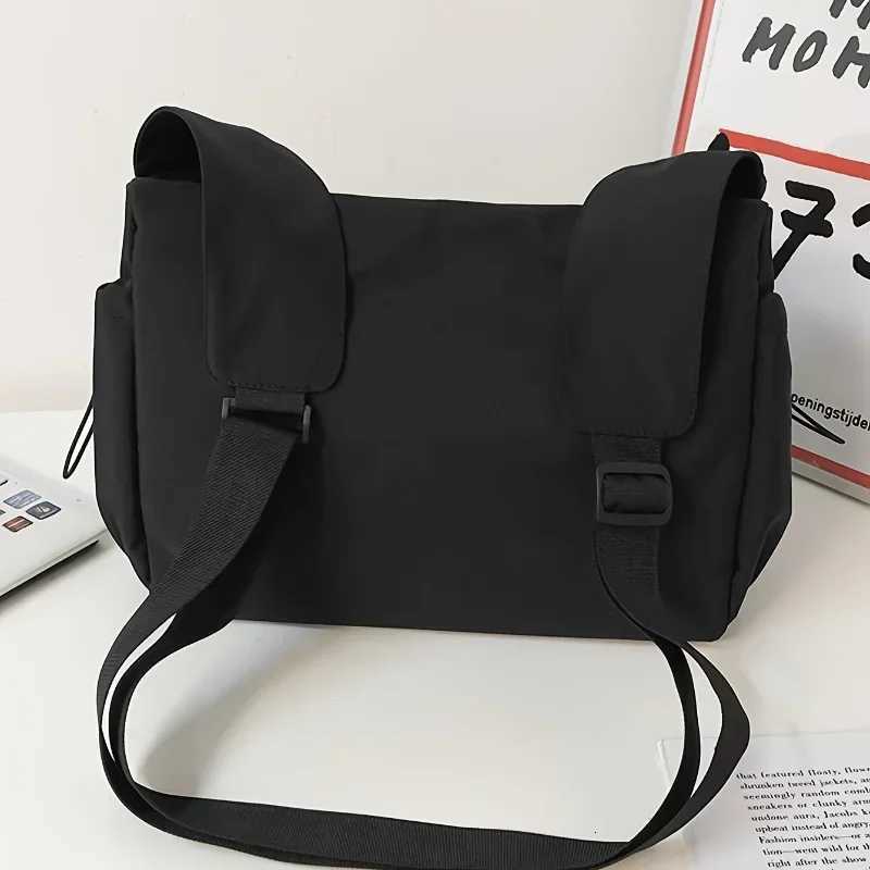 Fashionable Crossbody Bag with Drawstring Accent - Spacious Secure Zipper Closure - Includes Stylish Bag Charm Y250730