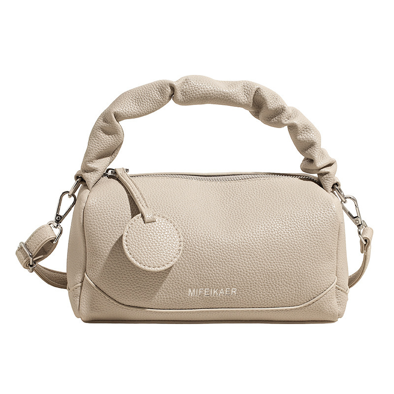 Niche Light Luxury Handheld Boston for Women 2025 New Fashion Soft Leather High-end Feel Single Shoulder Crossbody Bag ddmymoon