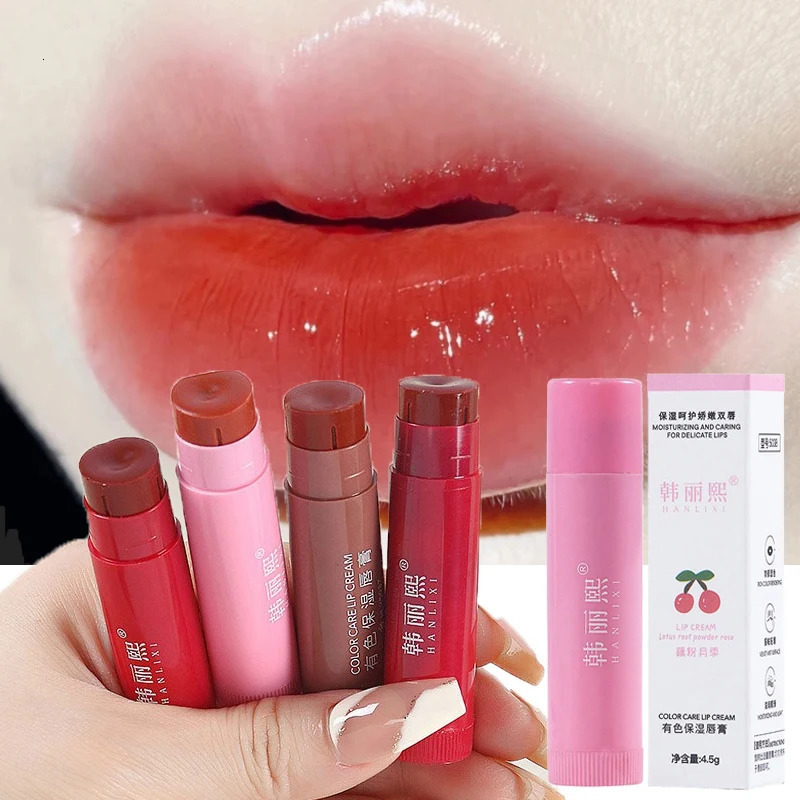Color Care Lip Cream Mirror Hydrating Jelly Red Colored Lip Balm Fade Lip Line Anti-drying Lipstick Priming Tint Cosmetic 250730
