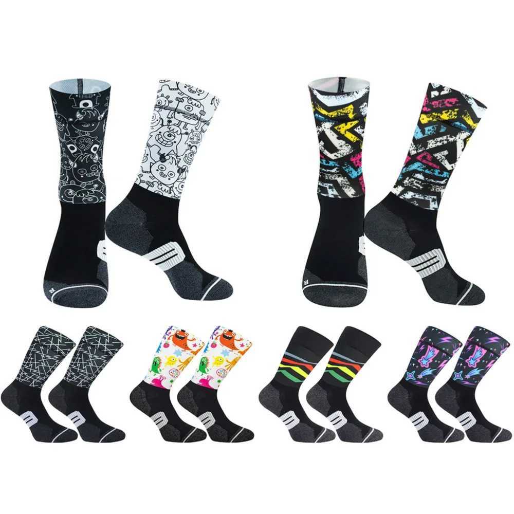 Compression 2024 Sport Socks Anti Bicycle Bike Slip Sock Professional Men And Women Street Sports Socks Racing Cycling Socks Z250731