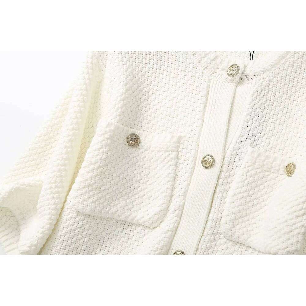 Designer Clothing 2025 Ethereal MD 2023 Women's Autumn New Style Of Small Fragrance Texture Knitted Cardigan Short Coat