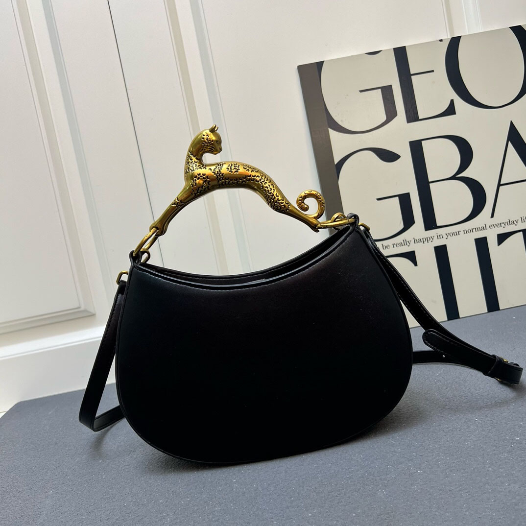 lvin cat handle Luxury Hobo Tote Bag Designer Bags Leather Half Moon Bag Underarm Shoulder Bags Crossbody bag Vintage Pea Bun 250615