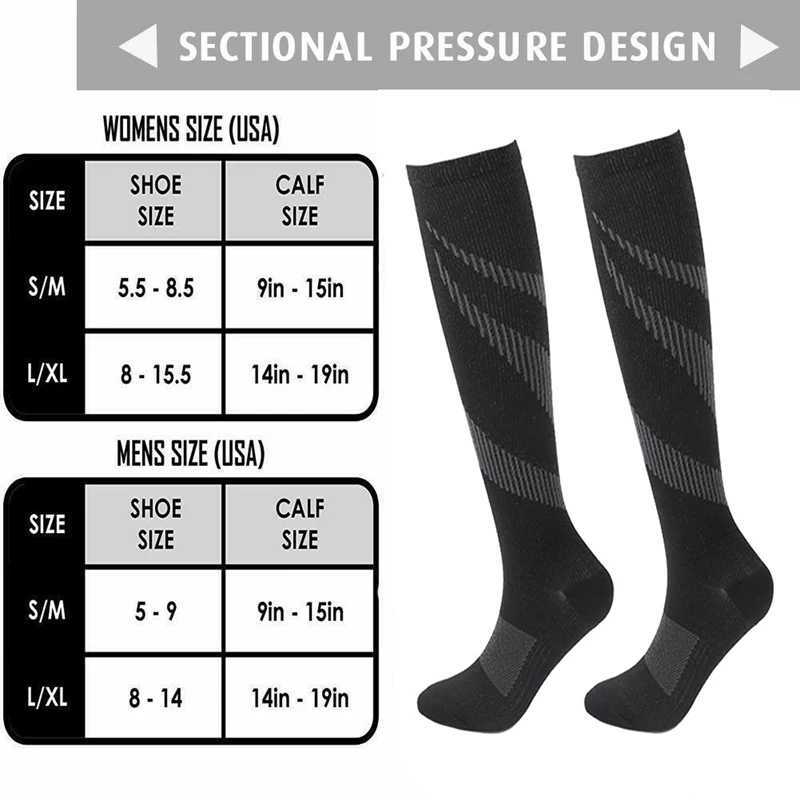 Mens Sports Compression Socks Varicose Veins Cycling Socks Nursing Running Compression Socks Nurse Outdoor Natural Hiking Z250731