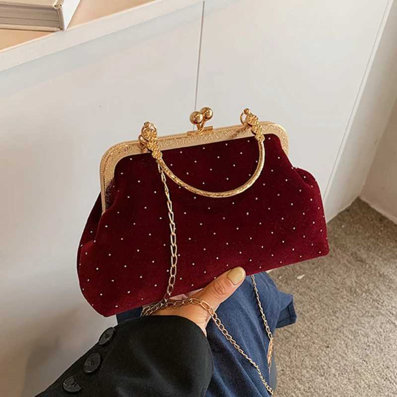 Design Womens Evening Clutch Purse Dinner Party Ladies Small Clip Shoulder Bag Handbags Female Chain Crossbody Bag Y250730