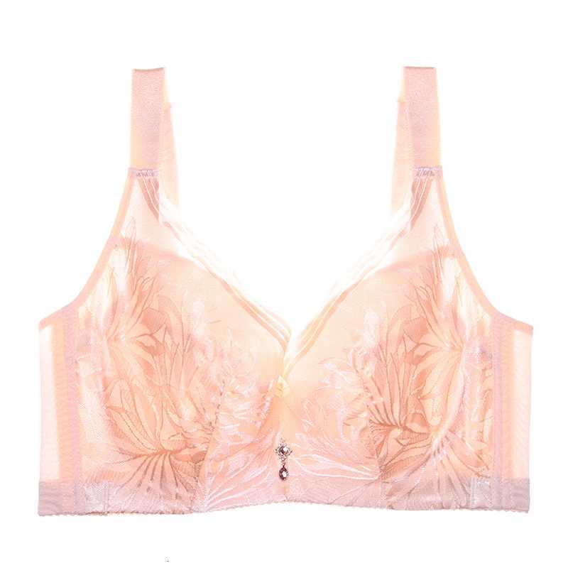 There Are Steel Underwires Bra No Sponge Large Breasts Bra Big Breasts Small Bras Ultra-thin Bra Fat mm 200 Pounds Full Cups Bra Z250730