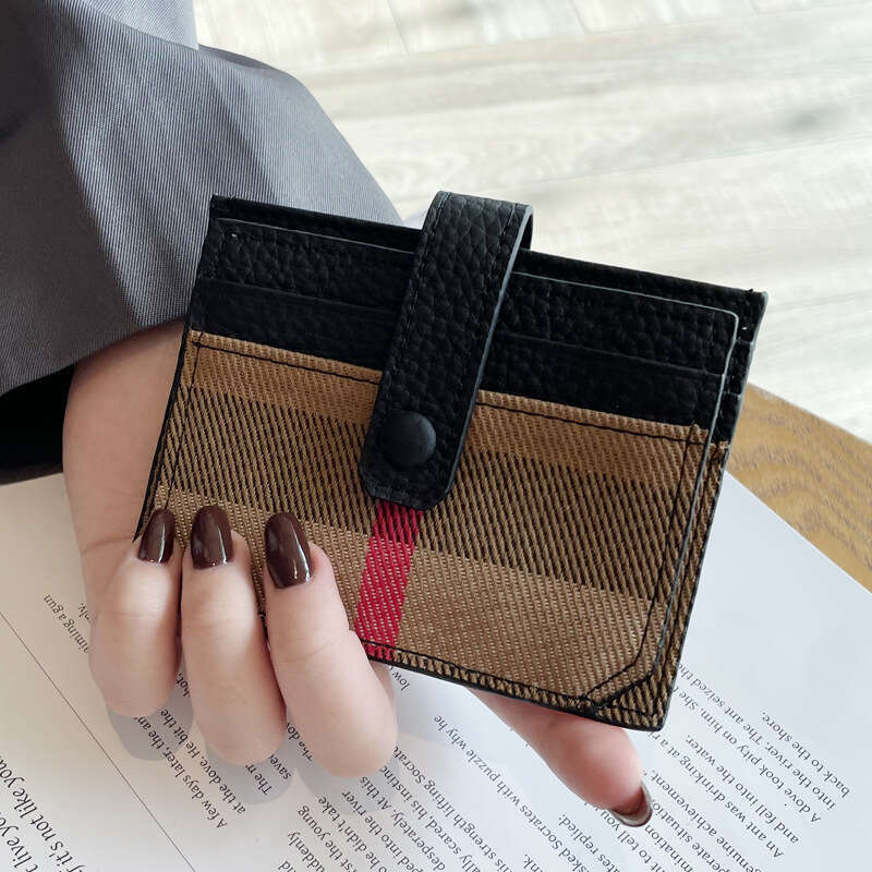 Hot Selling Genuine Leather Ultra-thin for Women Multi-card Slot Card Clip Mini Wallet Driver's License Simple Document Holder