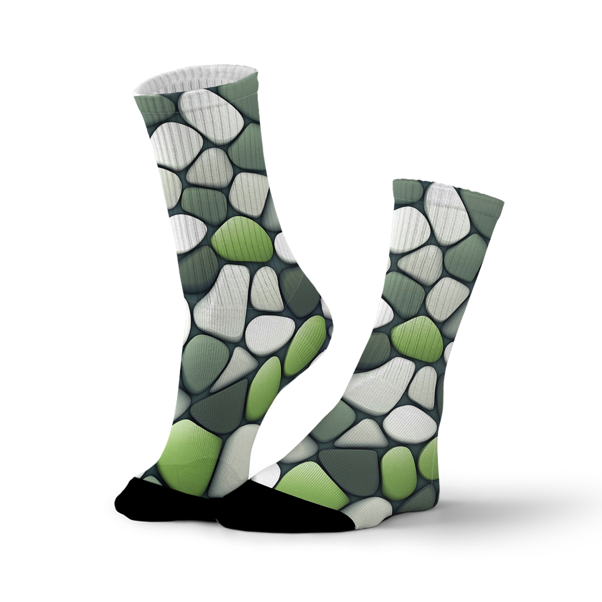 Nature - Inspired Stone Pattern Unisex Tube Designer SocksC120