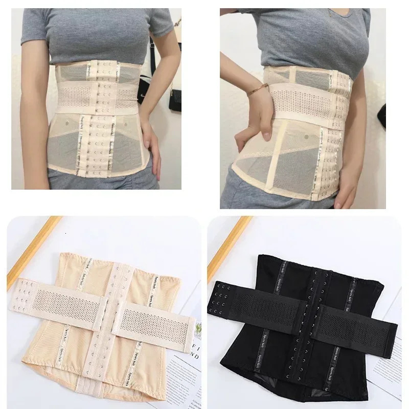 Invisible Double Belt Corset Summer Shaping Underwear Slimming Sheath Woman Flat Belly Waist Trainer Body Shaper Shapewear Women 250726