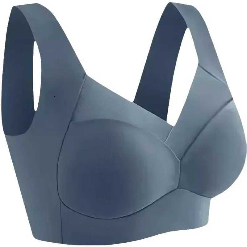 1pcs Ice Silk Seamless Sports Bra Gather Prevent Sagging Underwear No Steel Ring Comfortable Large Size Sexy Bra Vest Bralette Z250730