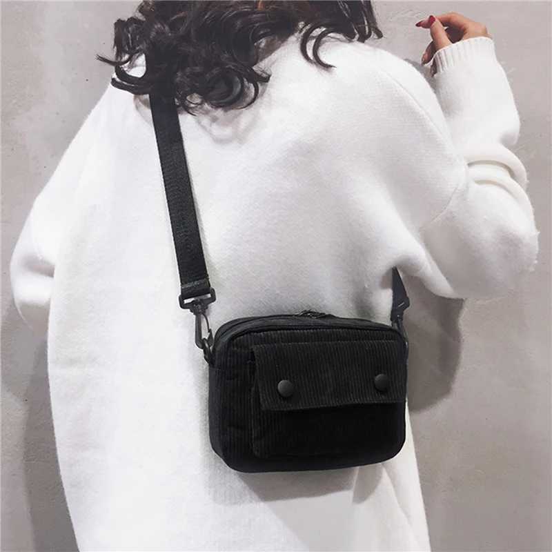 Bag Leisure Single Shoulder Messenger Bag Casual Corduroy Small Square Bag Mini Simple Women CrossBody Bag Purse Phone Bag Y250730