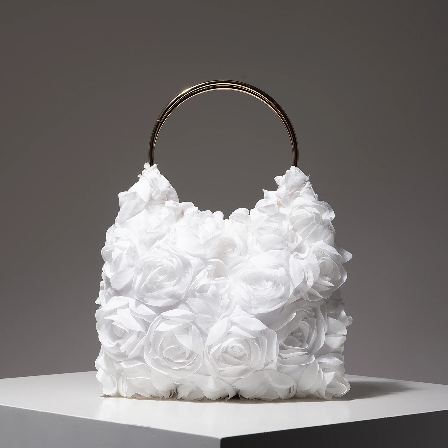 Rose Flower Tote Bags for Ladies Porm Dresse Bag Elegant Wedding Items Party Random Pattern 250725