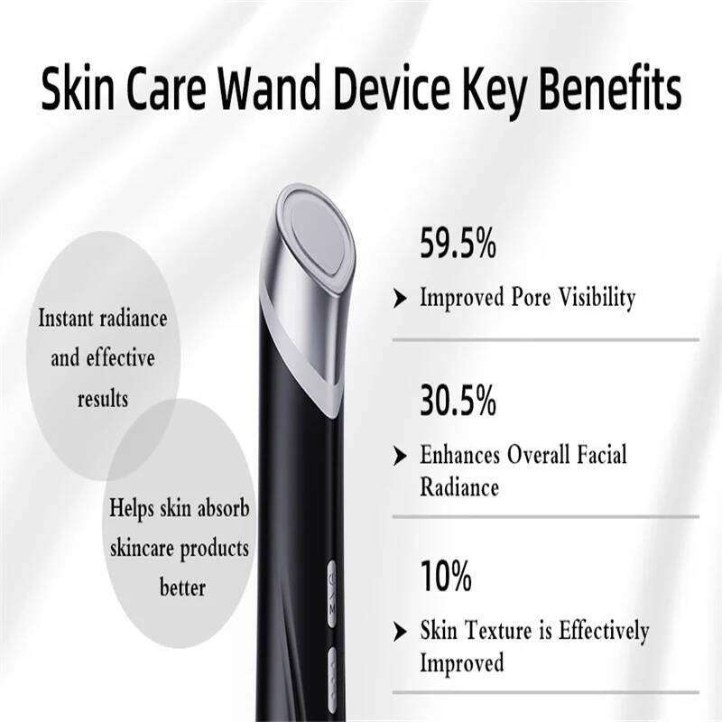 Home Use Beauty Equipment Anti-aging Skincare Wand Red Blue Light Therapy Vibrating EMS Eye Facial Lifting Device Face Massager