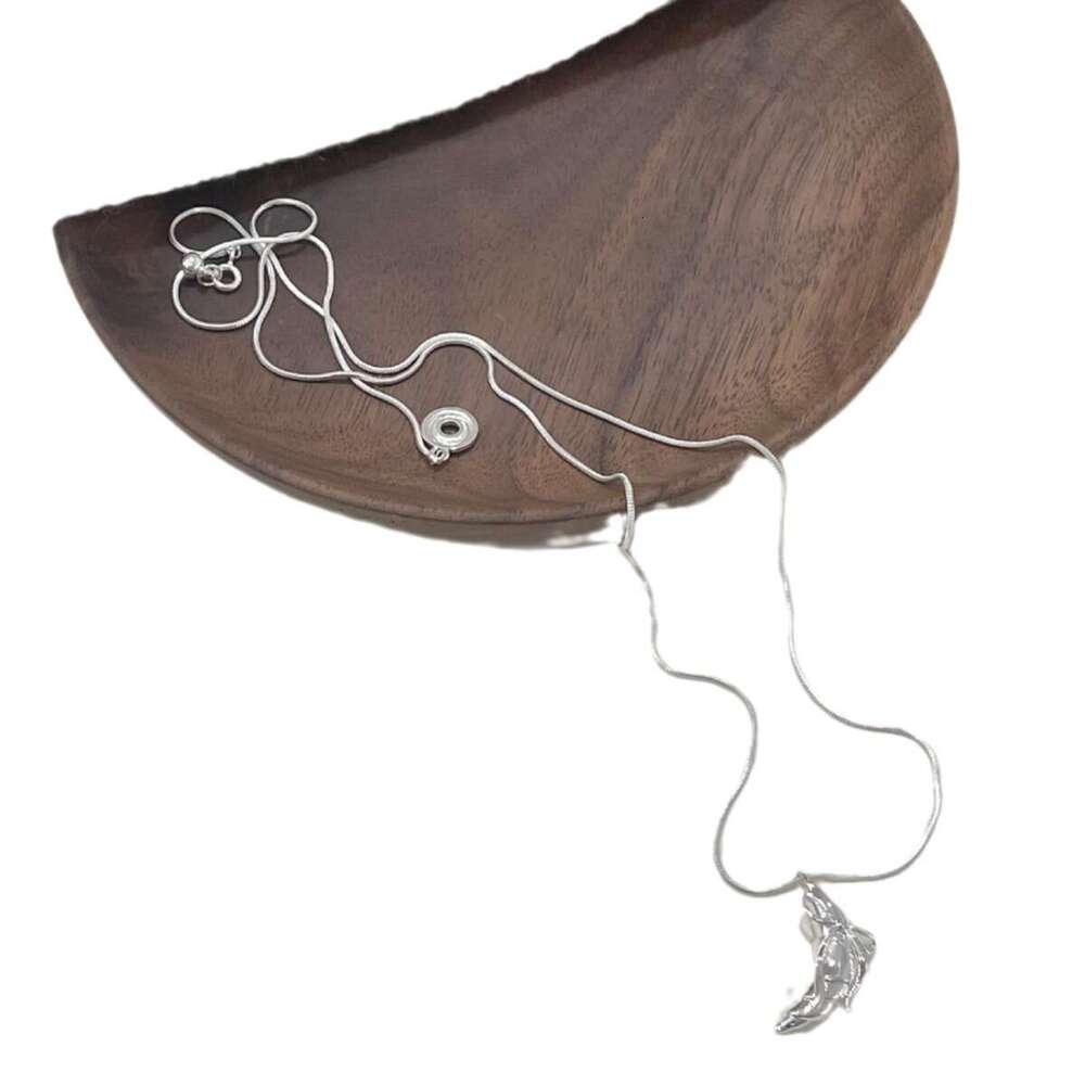 Minimalist Simple Design Bowknot Bagel Tassel Necklace for Daily Versatile Matching e06