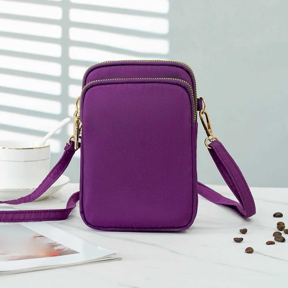 Multi-purpose Waterproof Wear-resistant Large Capacity Crossbody Bag Womens Multi-layer Zipper Neck Shoulder Mobile Phone Bag G250729