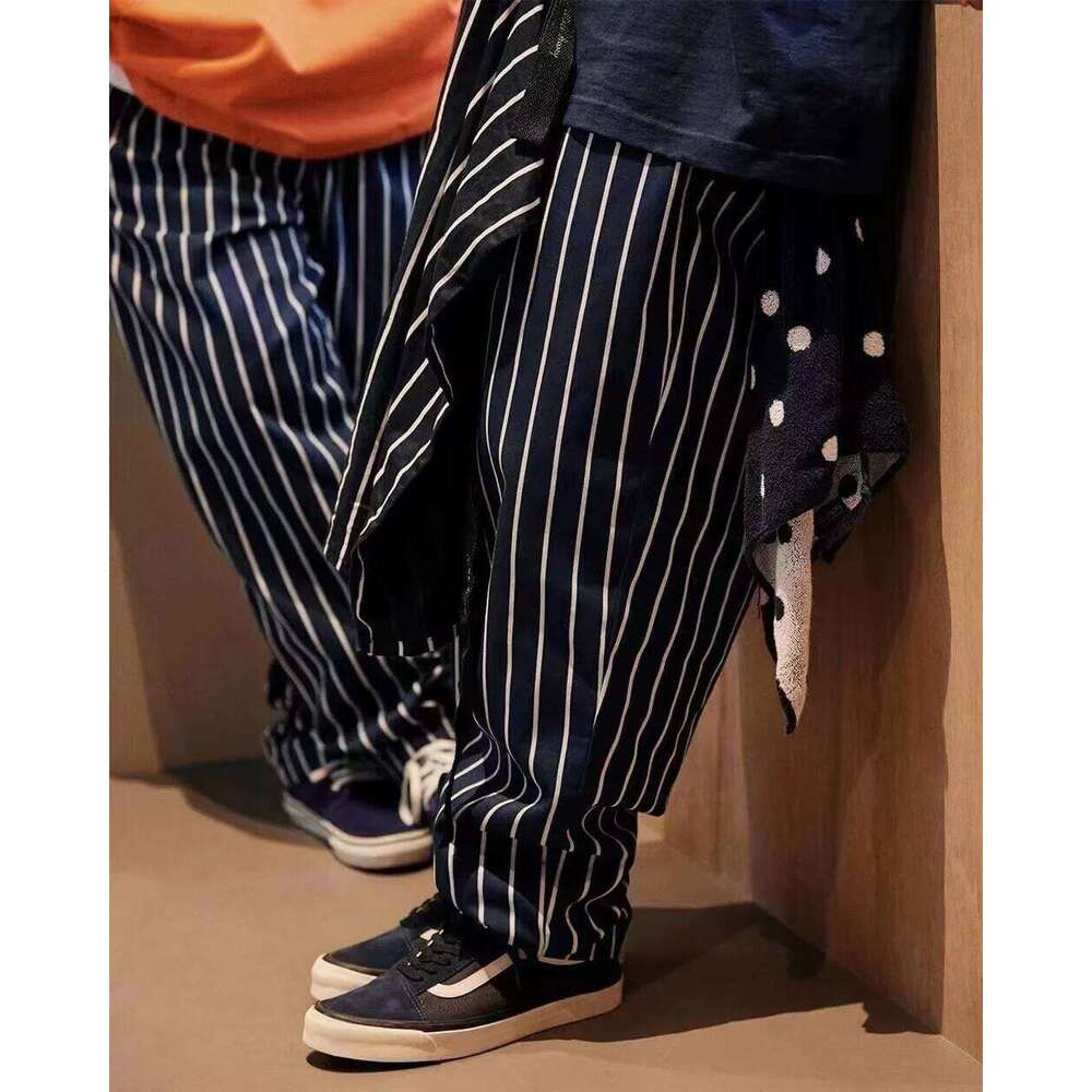 COOKMAN CHEF PANTS STRIPE AH.H published striped couple loose chef pants
