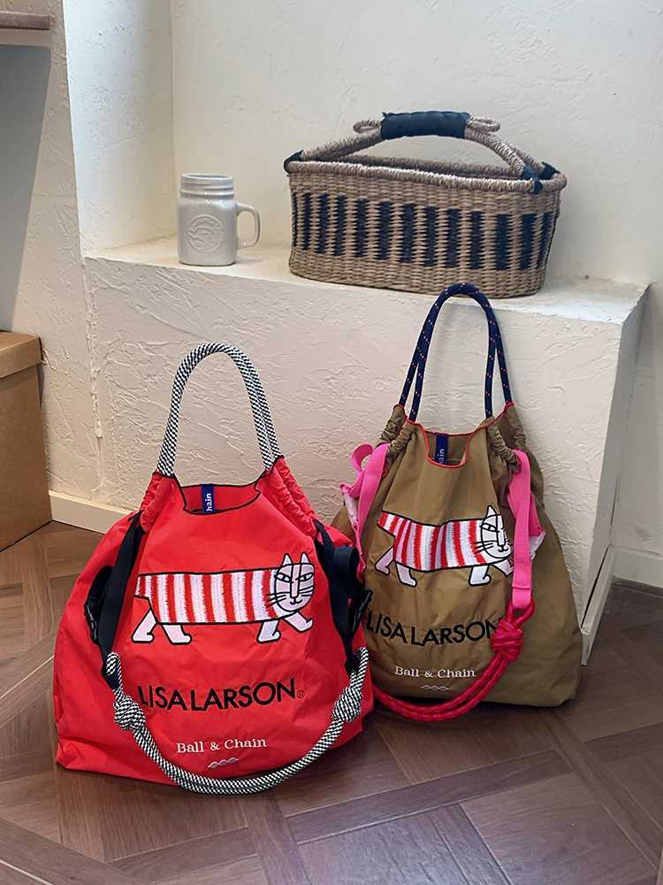 New womens tote bag large capacity shoulder bag folding storage shoulder bag suitable for embroidered cloth bag suitable for co G250729