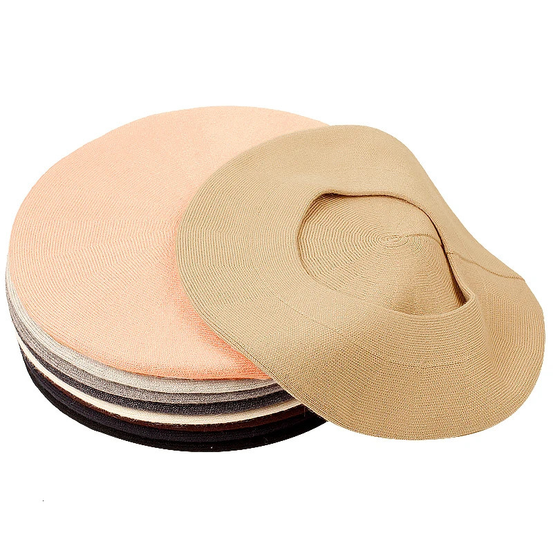 Geebro Womens Cashmere French Beret Hat Causal Plain Knit Wool Soft Berets for Ladies Knitted Artist Beret Cap Hats 250730