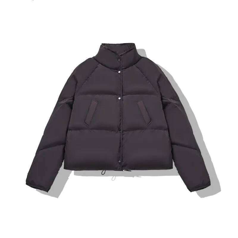 Designer Clothing 2025 Women's Models Fall Winter Coat Jacket White Duck Down Collar Short Paragraph Thickened Warm Comfortable New Versatile